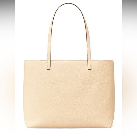 Tory Burch Beige Leather Tote - Picture 2 of 3